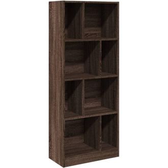 vidaXL Vidaxl - Libreria Rovere Marrone 57x28,5x141 cm in Legno Multistrato