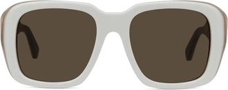 Loewe Occhiali da sole Signature Squared - - Accessories - Donna - Beige - ONE SIZE