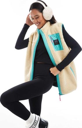 OOSC Method - Smanicato da sci da donna in pile color sabbia-Marrone