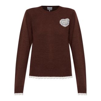 Ganni Donna, Maglie, Marrone, S, new