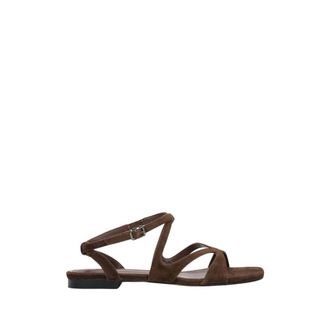 Estro & Luminara Flat Sandals, female, Brown, Size: 11 US Strappy Sandals with Flat Sole