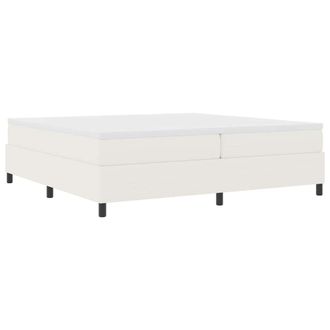 vidaXL Cama Tipo Box Spring Crema Y 200 X 200 Cm Tela De Pana Vidaxl
