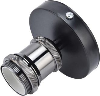 OEM Allecto, Portal&aacute;mparas E27, Portal&aacute;mparas Vintage, Seguro De Usar, Negro Perla, Base De L&aacute;mpara, Apto Para Cocina Y Sala De Estar, El&eacute;ctrico