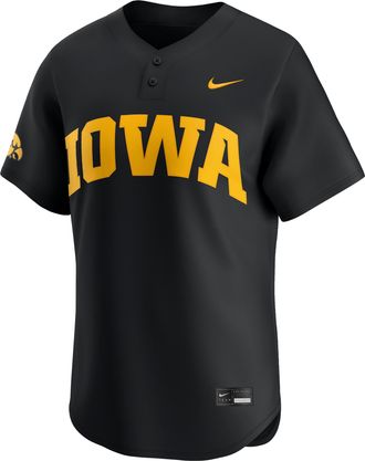 Nike Iowa Wordmark Nike Mens College Limited Baseball Jersey in Black | UNBB0ILHIA-0YS