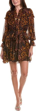 Marchesa Silk-Blend Mini Dress