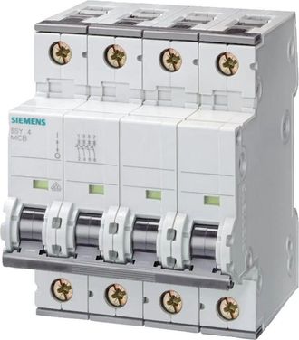 SIEMENS Interruttore magnetotermico 4p 16A 6k Siemens da quadro 400v