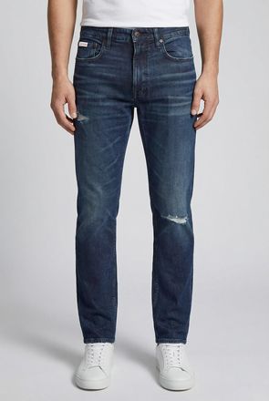 Calvin Klein Jeans Slim-fit-Jeans CALVIN KLEIN JEANS SLIM JEANS, Herren, Gr. 32, L&auml;nge 32, deep dusk, Denim/Jeans, Obermaterial: 98% Baumwolle, 2% Elasthan, unifarben, s