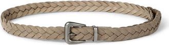 Brunello Cucinelli Braided belt in Beige at Nordstrom, Size Xx-Small