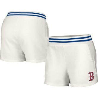 Lusso Womens Lusso White Boston Red Sox Maeg Tri-Blend Pocket Shorts at Nordstrom, Size X-Large