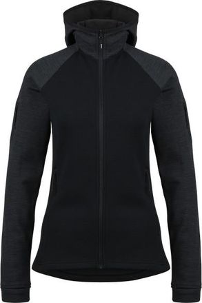 Stoic MerinoFleece335 KuolpaSt. Zip Hoody Fleecejacke für Damen | schwarz