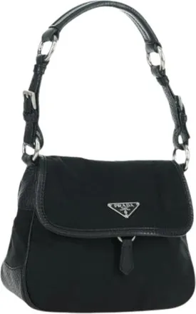 Prada Pre-owned Shoulder Bags, female, Black, Size: ONE SIZE Pre-owned Vintage Hand Bag
