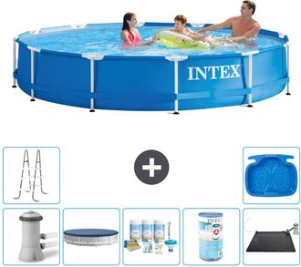 Intex Piscina Con Estructura Redonda - 366x76 Cm - 8-piezas S31728