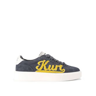 Kurt Geiger Mens Suede Albion Retro Sneakers - Dark Grey - Size UK 11