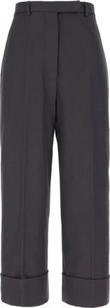 Thom Browne Broeken, Dames, Grijs, S, Katoen, Stijlvolle Broeken voor Mannen