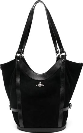 Vivienne Westwood Shopper met applicatie - Zwart