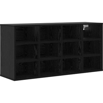 vidaXL Vidaxl - Armario Para Zapatos Con Estante Roble Negro 103x30x51 Cm