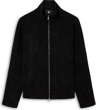 John Varvatos Cordeiro Regular Fit Zip Jacket in Black at Nordstrom, Size Xx-Large