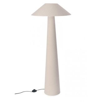 BIZZOTTO Lampada da Terra in Boucl&eacute; Beige Moderna da Interni H120 - KIAN