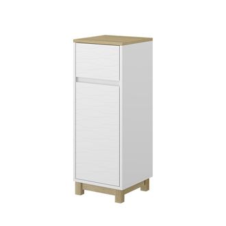 Vicco Armario Midi Livia, Blanco, 30 X 80 Cm Con Caj&oacute;n