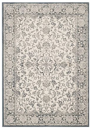 Safavieh Alfombra viscosa blu scuro/neutrale 122 x 170 cm