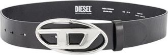 Diesel B-1Dr Riem - Dames - Riemen - Zwart - 85 CM - Leer - Accessoires