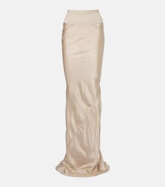 Rick Owens Satin maxi skirt