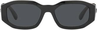 Versace Irregular Zonnebril - Heren - Zonnebrillen - Zwart - 53 MM - Accessoires