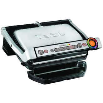 T-fal Gc716d12 Grill El&eacute;ctrico Negro Y Met&aacute;lico