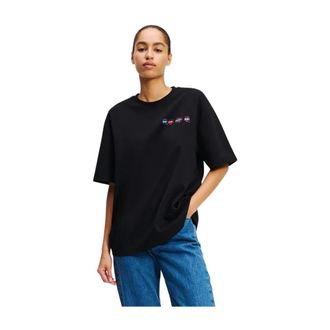 Karl Lagerfeld Mujer, Camisetas, Negro, Talla: S