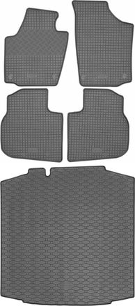 OEM Juego De Alfombrillas De Goma Para Coche Y Maletero Para Seat Toledo Iv Hatchback (febrero De 2013 A Mayo De 2019)
