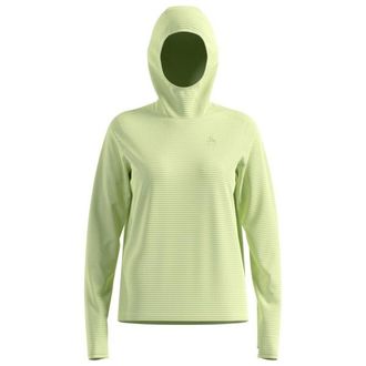 Odlo Mid Layer Hoody Essential Thermal Laufshirt f&uuml;r Damen | gr&uuml;n