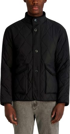 Karl Lagerfeld Diamond Quilted Lightweight Jacket in Black at Nordstrom, Size Xx-Large
