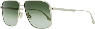 Victoria Beckham Womens Coin-Edge Navigator Sunglasses VB243S 044 Silver 57mm