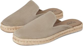 Toms Santiago Mule Womens Flat Shoes Dune : 7.5 B - Medium, Suede