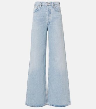 A Gold E Dame Jean high-rise wide-leg jeans