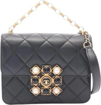 Chanel Pre-owned Vintage Mini Shoulder Bag - Dames - Vintage Mini Tas - Zwart - ONE Size - Vintage