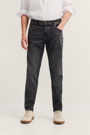Bugatti 5-Pocket-Jeans BUGATTI Tapered Fit, Herren, Gr. 32, L&auml;nge 34, grau (273, dunkelgrau), 91% Baumwolle, 7% Polyester, 2% Elasthan, Jeans 5-Pocket-Jeans, 