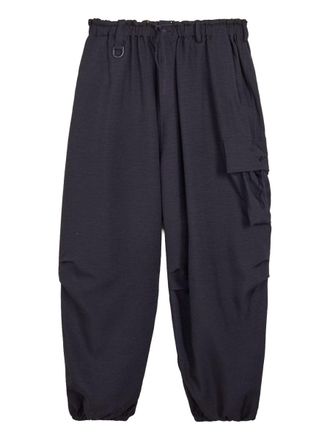 Yohji Yamamoto Loose Fit Elastic Drawstring Cargo Pants
