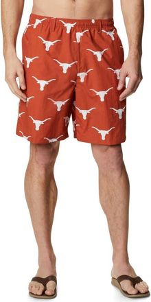 Columbia Mens Columbia Texas Orange Texas Longhorns Backcast III Printed Short in Burnt Orange at Nordstrom, Size Medium
