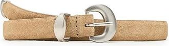 Madewell Lucie Belt- Suede Womens Belts Walnut Shell : 2XL