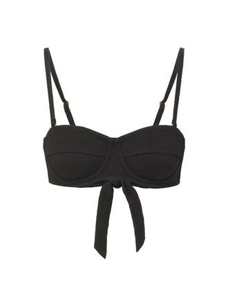 Change of Scenery Nellie Underwire Balconette Bikini Top in Black Texture at Nordstrom, Size X-Small