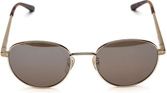 Furla Zonnebril Roze Goud/Bruin/Deg.Mirror Zilver