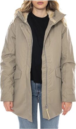 Elvine Kairi Parka - Dames - Parka Jassen - Beige - S - Katoen - Jassen