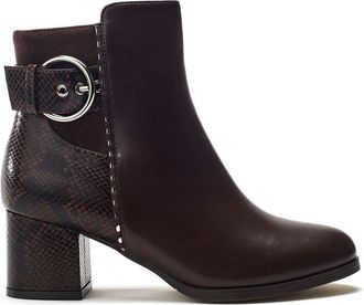 Moda in Pelle Moda in Pelle Womens Panay Dark Brown Boots Faux Leather - Size EU 38