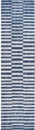 Jonathan Y Designs Sukie Modern Offset Stripe Indoor/Outdoor Area Rug in Blue/ivory at Nordstrom, Size 3Ft 0In X 5Ft 0In