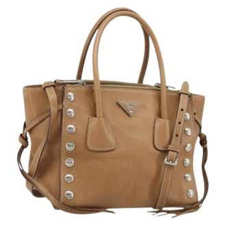 Prada Pre-owned Handbags, female, Beige, Size: ONE SIZE Pre-owned Vintage Hand Bag