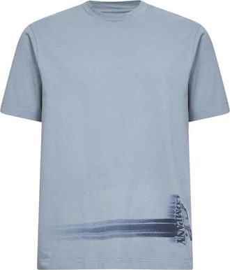 C.P. Company T-shirt met logo-print - Heren - T-shirts - Blauw - S - Katoen - Tops