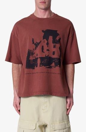 mnml Fading Away Graphic T-Shirt in Brick at Nordstrom Rack, Size Medium