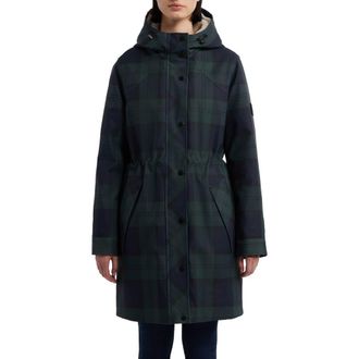 Hunter Fountain 3-in-1 Water Repellent Faux Shearling Lined Parka in Blackwatch Plaid at Nordstrom Rack, Size Medium