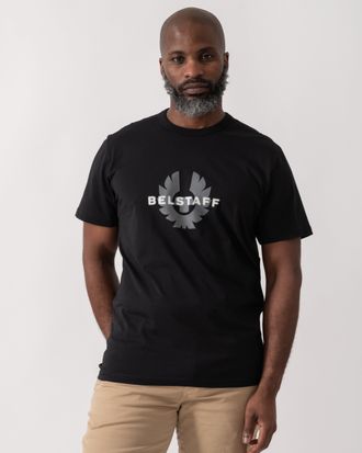 Belstaff Mens Surface T-Shirt in Black Cotton - Size X-Large